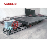 Séparateur gravimétrique à table vibrante China Ascend 6-S, 1 TPH, économe en énergie, pour la récupération de l'or, du cuivre et de l'argent