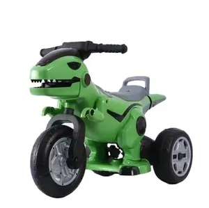 New model 3 wheel electric dinosaur car motorcycles 12v kids ride on electric dinosaur car toy