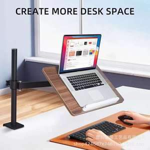 <b>Adjustable</b> Wooden Laptop Stand Desktop Computer Holder Rotatable <b>Office</b> <b>Desk</b> Organizer For Laptops - Product Image 1