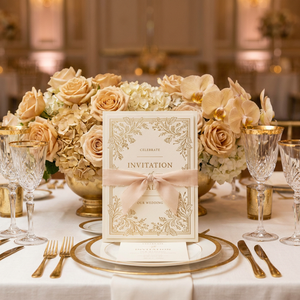<span class=keywords><strong>Libro</strong></span> Invito Matrimonio di Lusso Personalizzabile Colore Personalizzato Carta Elegante di Alta Qualità Stampa Tipografica Goffrata Copertina Rigida Rilegatura Perfetta - Product Image 3