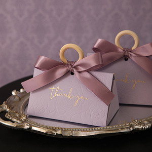Caja de <span class=keywords><strong>Regalo</strong></span> de Papel de Alta Gama de 12.5x7.5x7cm, Caja <span class=keywords><strong>para</strong></span> Dulces de Boda y Caja <span class=keywords><strong>para</strong></span> Regalos Pequeños, Diseño Portátil, Bolsas de <span class=keywords><strong>Regalo</strong></span> - Product Image 4