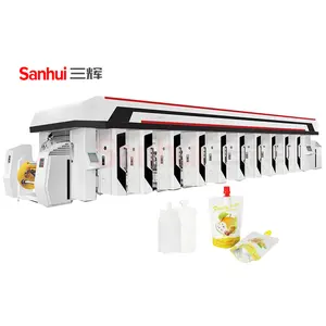 automatic 6-8 colors High Speed Rotogravure Gravure Printing Machine ink for Paper PVC BOPP plastic Bags