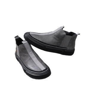 वसंत और शरद ऋतु के नए पुरुषों के आरामदायक और आरामदायक आउटगोइंग शॉपिंग, मिड टॉप लेसिंग फैशन चमड़े के जूते - Product Image 2