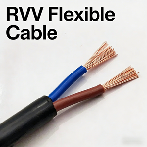 Câble d'alimentation flexible RVV, conducteur en cuivre, isolation en PVC, <span class=keywords><strong>gaine</strong></span> isolante, 300/500V pour câblage électrique - Product Image 1