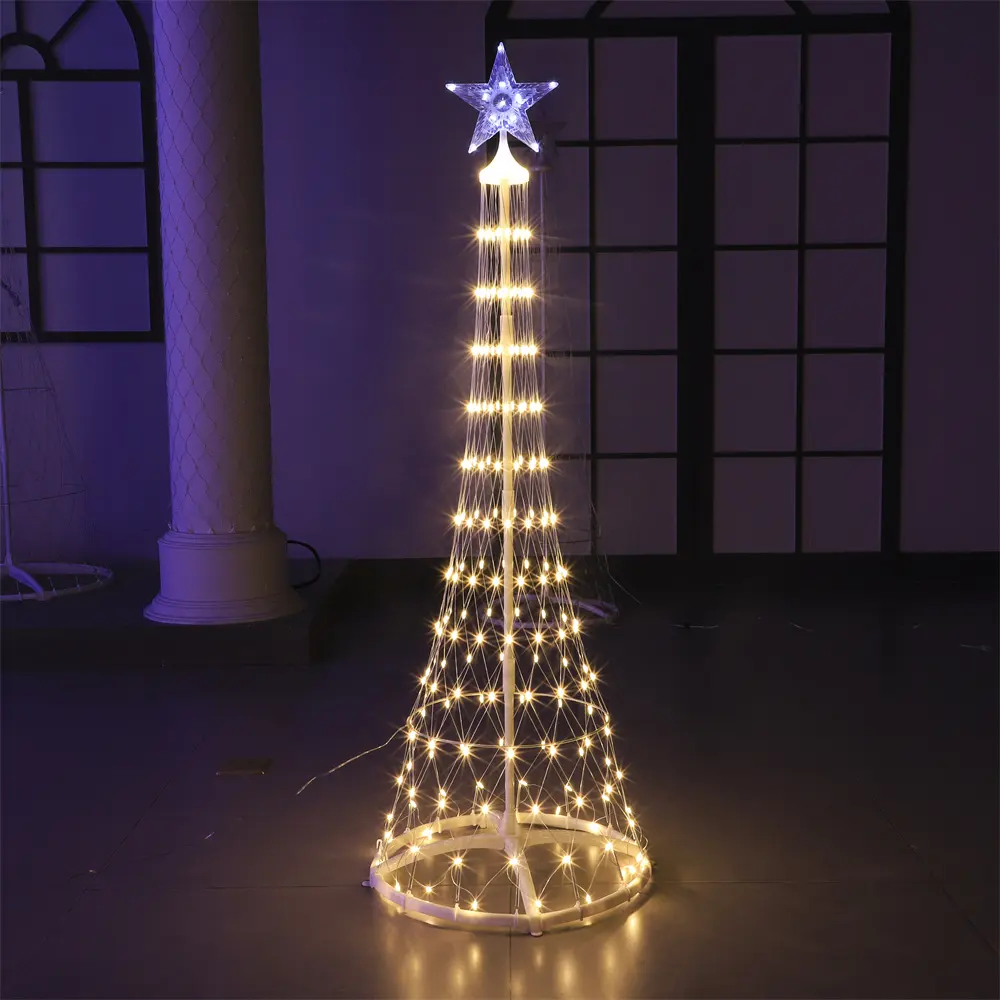 ไฟ LED สำหรับตกแต่งตอนกลางคืนโคมไฟทรงกรวยสำหรับเทศกาลคริสต์มาสดีไซน์ใหม่