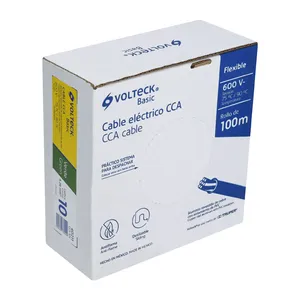 CAJA 1 Rollo de 100 metros de cable THW CCA 10 AWG verde, BÁSICO - Product Image 1