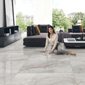 กระเบื้องพอร์ซเลน Avario Grey ขนาด 600x1200 มม. (60x120 ซม.) เคลือบเงา คุณภาพสูง - Product Image 1