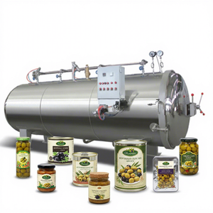 Nuevo Autoclave de Vapor Automático para Aceitunas Enlatadas, Sistema de Esterilización Profesional para Fábricas de Alimentos Preparados, Acero Inoxidable 304 de Alta Calidad - Product Image 1