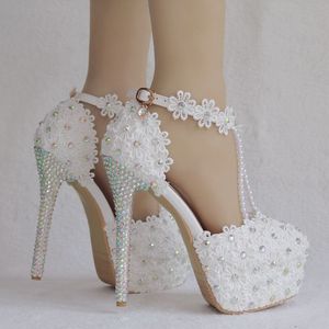 BS012 nuevos <span class=keywords><strong>zapatos</strong></span> <span class=keywords><strong>de</strong></span> boda con diamantes <span class=keywords><strong>de</strong></span> imitación con cuentas <span class=keywords><strong>de</strong></span> encaje 14cm Sandalias <span class=keywords><strong>de</strong></span> tacón alto <span class=keywords><strong>zapatos</strong></span> <span class=keywords><strong>de</strong></span> graduación <span class=keywords><strong>de</strong></span> tacón alto con plataforma <span class=keywords><strong>de</strong></span> punta redonda - Product Image 6