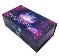 Boîte cadeau violette haut de gamme boîte magnétique pliante avec logo personnalisé et emballage de boîte en carton solide à l'intérieur en satin pour chaussures à talons hauts