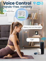 Module de relais de commutateur intelligent CNSKOU Tuya Wifi Zigbee pour éclairage sans fil, télécommande, automatisation domestique, commande vocale Alexa