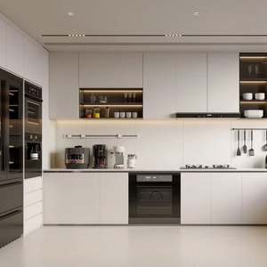 Armoires de cuisine en bois modernes de haute qualité, personnalisées, ensemble complet, armoires de cuisine modulaires en bois modernes - Product Image 1