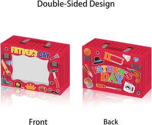 กล่องของขวัญวันพ่อ 12 แพ็ค ลายเครื่องมือ กล่องกระดาษใส่ของขวัญวัน<span class=keywords><strong>พ่อ</strong></span> กล่องขนมวันพ่อ มีหน้าต่าง สำหรับใส่ของชำร่วย คุกกี้ - Product Image 4