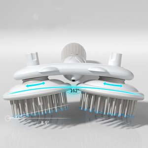 Cepillo de Aseo Electrónico de Doble Cabezal para Mascotas, con Aniones, para Eliminar el Pelo y Masajear, de Acero Inoxidable y ABS Ecológico, para Animales Pequeños - Product Image 6