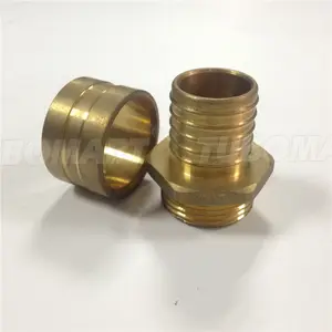 高品质管道PEX压接配件黄铜锻造滑动紧配件黄铜滑动