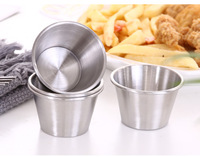 Bol d'assaisonnement sûrs en acier inoxydable, lave-vaisselle portable, assiettes à condiments, tasses à Sauce