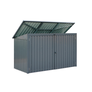 Deposito bidone della spazzatura impermeabile in metallo mobile e chiudibile a chiave <span class=keywords><strong>giardino</strong></span> esterno Smart deposito <span class=keywords><strong>biciclette</strong></span> capannone - Product Image 3
