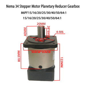 Nema 34 Động Cơ Bước Hộp Số Giảm Tốc Hành Tinh PF Với Tỷ Lệ 3-512 Hộp Số Tốc Độ Cho Máy Khắc Gỗ Tổng Hợp - Product Image 4