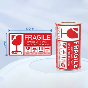 Pegatinas Decorativas Autoadhesivas de Resina PET Impresas con UV de 3x5 Pulgadas con Patrón de Letras para Decoración del Hogar, 100 por Rollo - Product Image 6