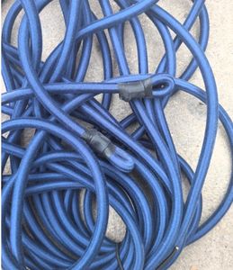 Cordon élastique réglable en latex pour trampoline, 10 mm/12 mm, 1,2 mètres, bleu, corde extensible - Product Image 5