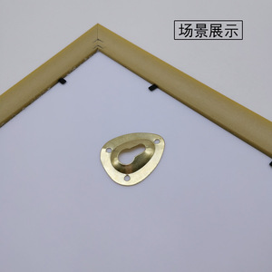 Golden Three Eyed Concealed Hanging Hook <b>For</b> Picture <b>Frame</b> Invisible Mounting Hardware Decorative <b>Painting</b> Support - Product Image 5