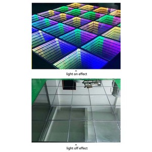 Nam châm 3D gương sàn nhảy Wedding party tổ chức sự kiện <span class=keywords><strong>LED</strong></span> Infinity sàn nhảy - Product Image 6