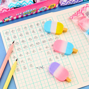 Gomme à effacer en forme de bâtonnet de glace Soododo XD-1412 en <span class=keywords><strong>plastique</strong></span>, vente en gros Zhejiang, pour étudiants, nettoyage facile, peu de résidus, petite taille - Product Image 4