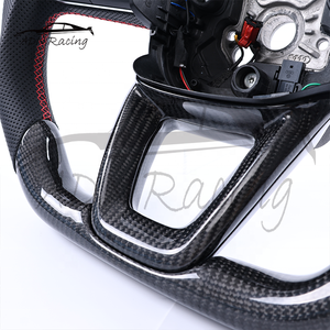 Volant en fibre de carbone personnalisé pour Audi B9 <span class=keywords><strong>A3</strong></span> S3 RS3 A4 S4 RS4 A5 S5 RS5 B9.5, années 2021-2024 - Product Image 6