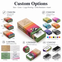 Boîte en carton personnalisée résistante aux enfants pour cartouches de vapeur, étanche, pour 2g, emballage jetable avec insert