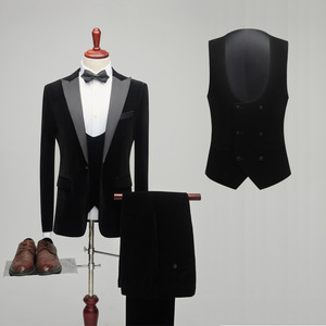 Offre Spéciale de haute qualité personnalisé nouveaux hommes costumes populaire trois pièces <span class=keywords><strong>velours</strong></span> hommes <span class=keywords><strong>costume</strong></span> de mariage - Product Image 3