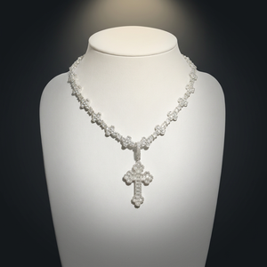 KIVORA'S Iced Out <b>Cross</b> <b>Pendant</b> Necklace Moissanite Charm 925 <b>Sterling</b> <b>Silver</b> Hip Hop Jewelry Custom Gift - Product Image 3