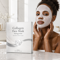 Masque facial en gel de collagène bio hydrolysé hydratant en profondeur, végétalien, personnalisé, OEM Corée, anti-âge, masques faciaux en hydrogel