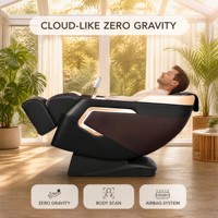 Fauteuil de massage corporel complet moderne OYEAL, zéro gravité, chauffage rapide, cuir matelassé effet diamant, pétrissage des tissus profonds, compression d'air à 360°