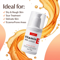 Lotion quotidienne hydratante en profondeur et riche en antioxydants à la vitamine E pour le visage et le corps, idéale pour les peaux sèches et sensibles, soulage et répare la barrière cutanée.