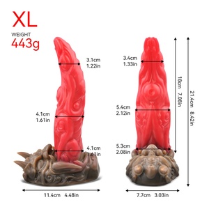 Monster Demon Big Red Tongue <b>Dildo</b> Fantasy Art <b>Dildo</b> Toy Vaginal Orgsm Massage <b>Dildo</b> Anal Plug Adult Sex Toys Supplier Wholesale - Product Image 6