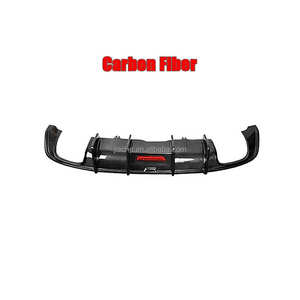 Diffusore Labbro Paraurti Posteriore in Fibra di Carbonio con Luce per Audi <span class=keywords><strong>A5</strong></span> Standard Coupé 2008-2011 Protezione Paraurti Posteriore in FRP - Product Image 5