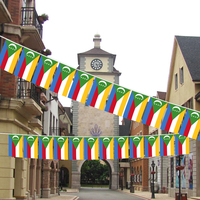 Fabricant de gros des Comores drapeau Bunting avec 14*21cm taille et motif pour les décorations