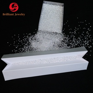 Piedras preciosas sueltas blancas de Zirconia cúbica de gran venta, precio al por mayor de grado 3A, piedras redondas de <span class=keywords><strong>1</strong></span> - 30mm Cz, piedras de Zirconia cúbica - Product Image 1