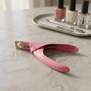 Coupe-ongles professionnel ASAP en acier inoxydable rose poudré, pour faux ongles, usage en salon, façonneur d'ongles français - Product Image 6