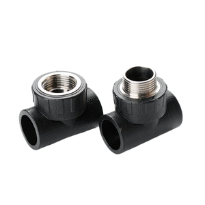 HDPE pe100 nam và nữ chủ đề TEE khuỷu tay Ổ Cắm Công Đoàn Bộ chuyển đổi khớp nối giảm tốc phụ kiện đường ống mặt bích - Product Image 1