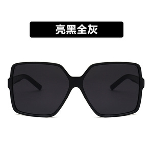 2023 nuovi occhiali da sole retrò di grandi dimensioni con montatura quadrata <span class=keywords><strong>lenti</strong></span> di moda De Sol in blu rosa grigio materiale PC-all'ingrosso - Product Image 5