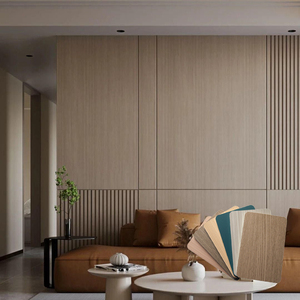 Panneaux muraux en charbon de bambou avec surface anti-décoloration, couleur stable à long terme, revêtement mural décoratif pour usage intérieur - Product Image 1