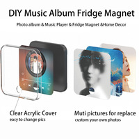 Aimant de réfrigérateur musical à sublimation vierge, boîte musicale, lecteur audio pour l'impression de chansons personnalisées, fabricant