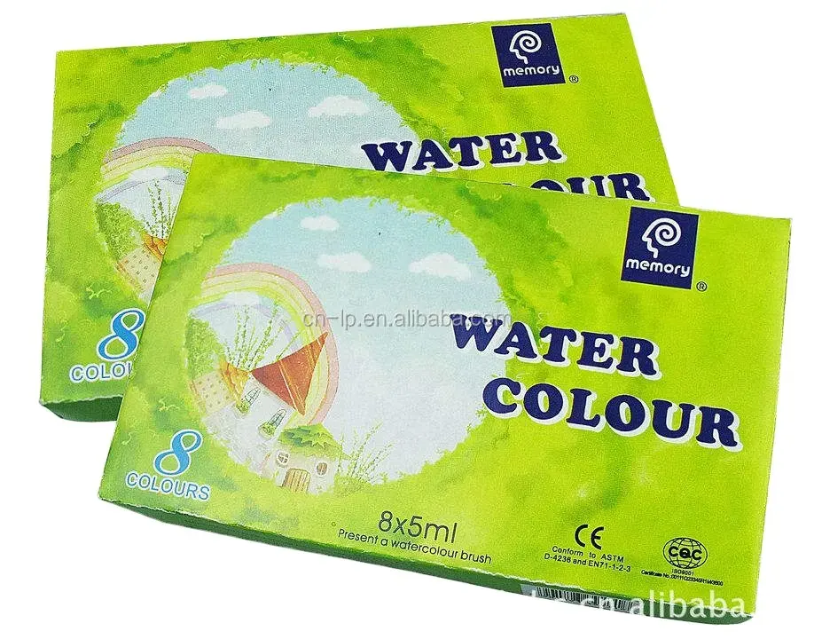 Набор акварельных алюминиевых трубок, 8 цветов, 5 мл