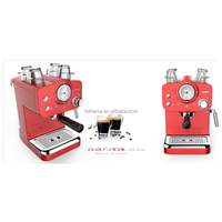 Machine à café espresso semi-automatique Thema Classic Meter Display haute pression 15 bars avec mousseur à lait, fabrication italienne