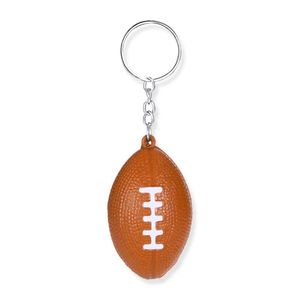Porte-clés en cuir PU en forme de ballon de basket, de football, de baseball, de soccer simulé, de golf, pendentif créatif de football, cadeaux d'anniversaire - Product Image 6