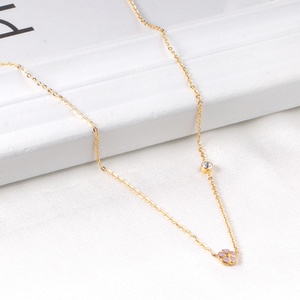 Joyería Personalizada al por Mayor, Collar con Colgante de Cadena en Forma de Flor, Chapado en Oro de 18K, Acero Inoxidable - Product Image 1