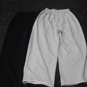 Oversized <b>Men's</b> Hoodie Set Gray Drip Print Cotton French Terry Casual Sweatshirt Pants With Logo Front Pocket Autumn Wear - Product Image 2