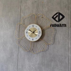 Horloge Murale de Luxe Européenne Personnalisable 50cm, Vente Directe Usine, Design Floral Tendance pour Salon, Simple et Élégante pour Porche, Livraison Directe - Product Image 4