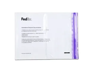 Fabrika kaynağı Fedex kilitli baskı ambalaj listesi baskı yapıştırıcı zarf